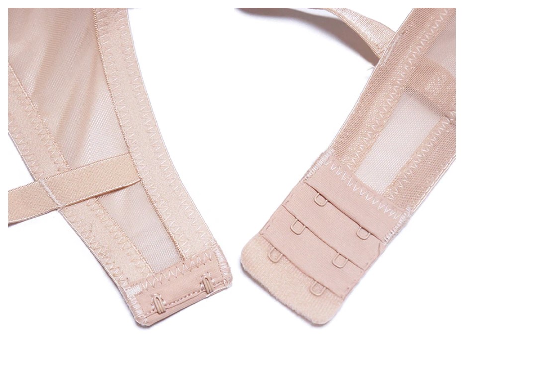 Women's Sheer Bra and Thong 2 Pcs Set