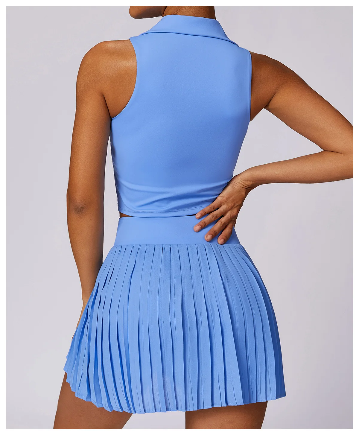 2PCS Women Tracksuit Yoga Set Gym Set Bra Sports Short Skirt Workout Sportswear Running Clothing Gym Wear Athletic Sport Suit