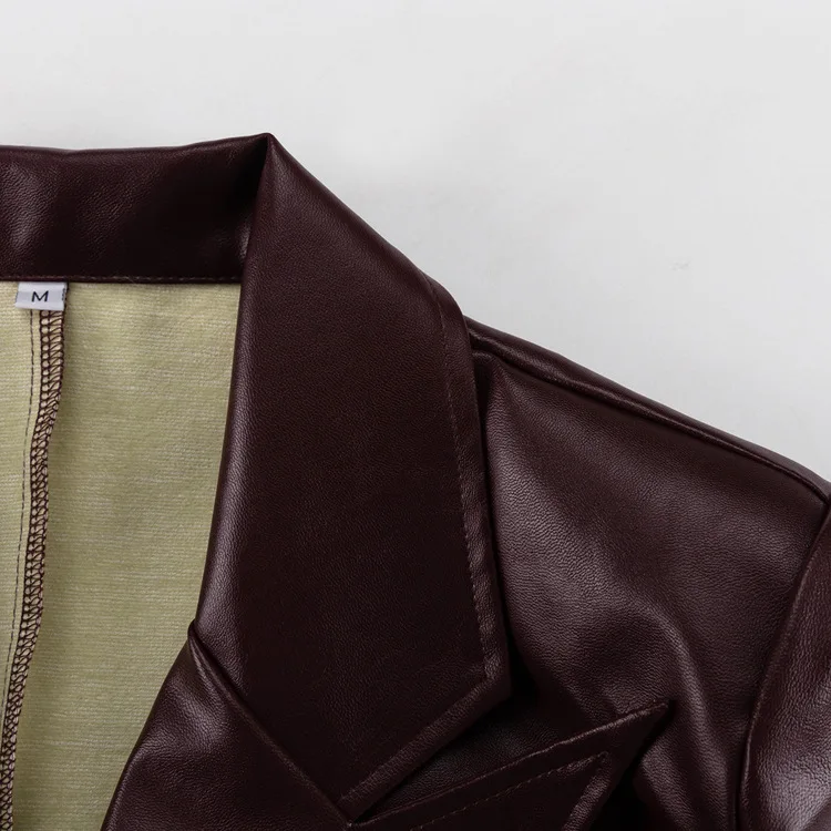 Tossy Vintage PU 2 Piece-Set Trousers Female Lace-Up Pocket Fashion Outwear Streetwear Autumn 2024 Patchwork Women's Pants Sets