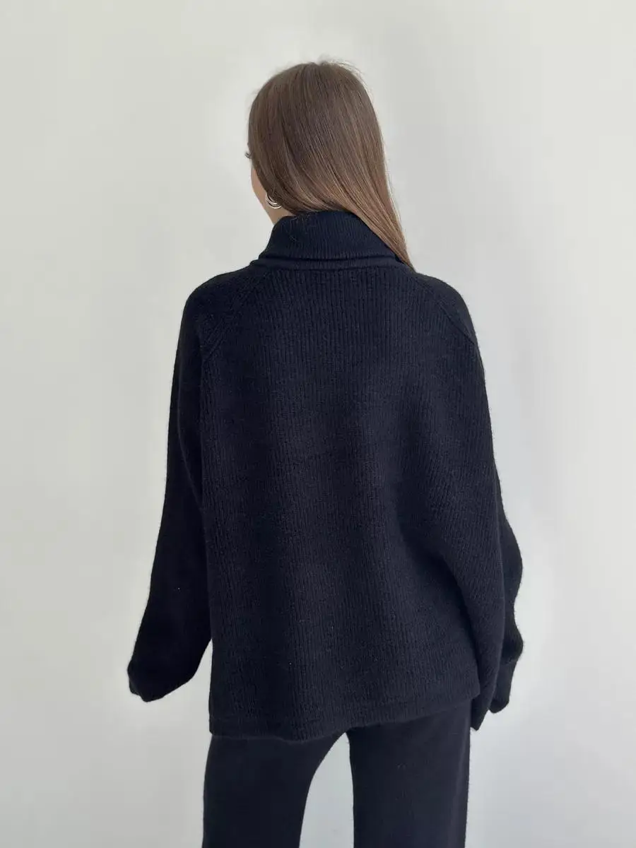 Tossy Knit Zipper Women's Pants Sets For Women Slim Lapel Long Sleeve Pullover And Patchwork Straight Legg 2 Piece-Set Winter