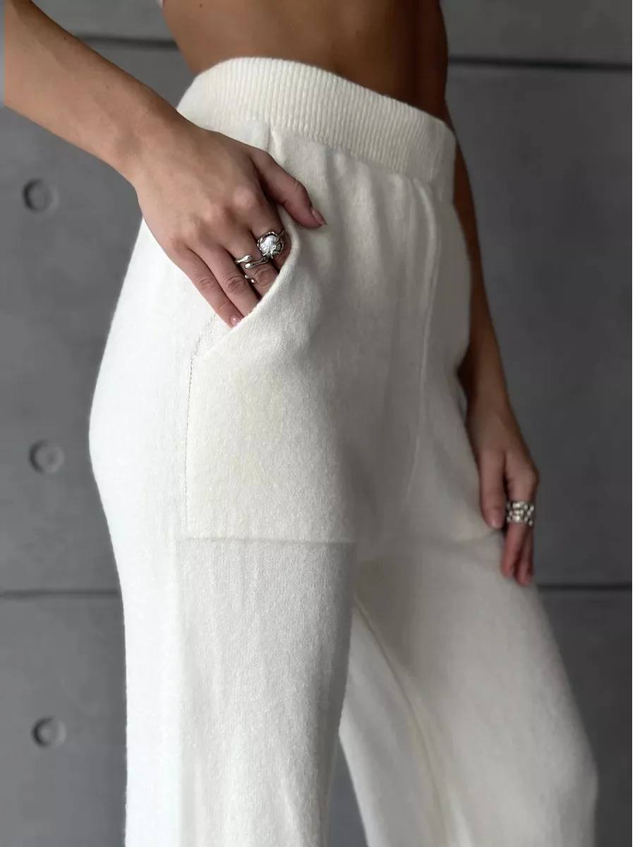 Tossy Knit Zipper Women's Pants Sets For Women Slim Lapel Long Sleeve Pullover And Patchwork Straight Legg 2 Piece-Set Winter