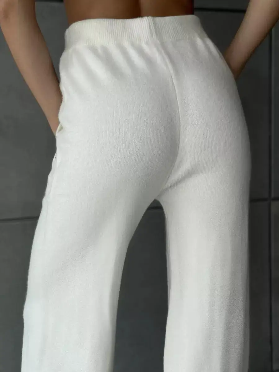 Tossy Knit Zipper Women's Pants Sets For Women Slim Lapel Long Sleeve Pullover And Patchwork Straight Legg 2 Piece-Set Winter