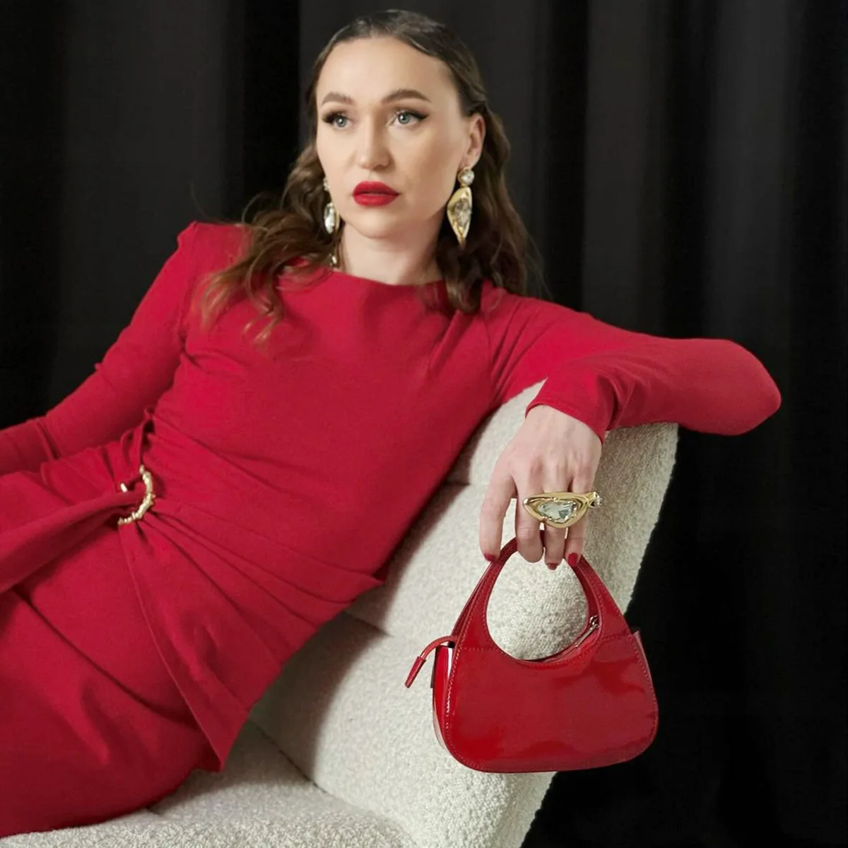 Patchwork Side Split Maxi Dress