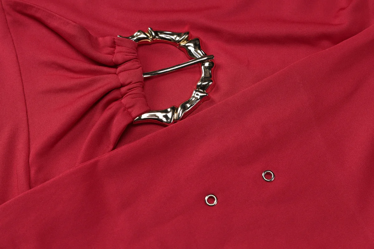 Patchwork Side Split Maxi Dress