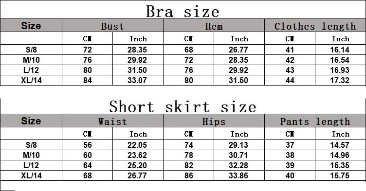 2PCS Women Tracksuit Yoga Set Gym Set Bra Sports Short Skirt Workout Sportswear Running Clothing Gym Wear Athletic Sport Suit